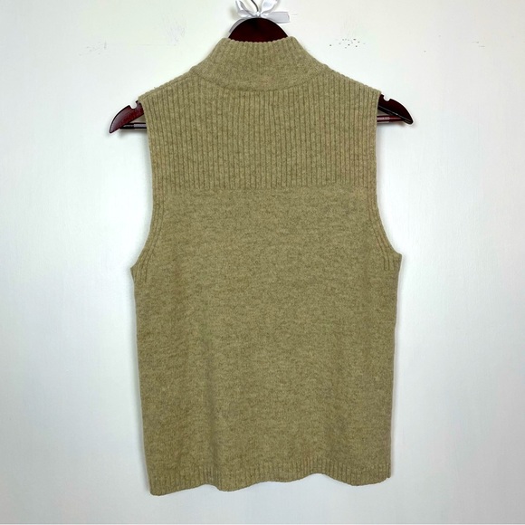 Pendleton Women’s 100% Lamb’s Wool Knit Zip Up Vest Fall Neutral Small Normore - Picture 5 of 7